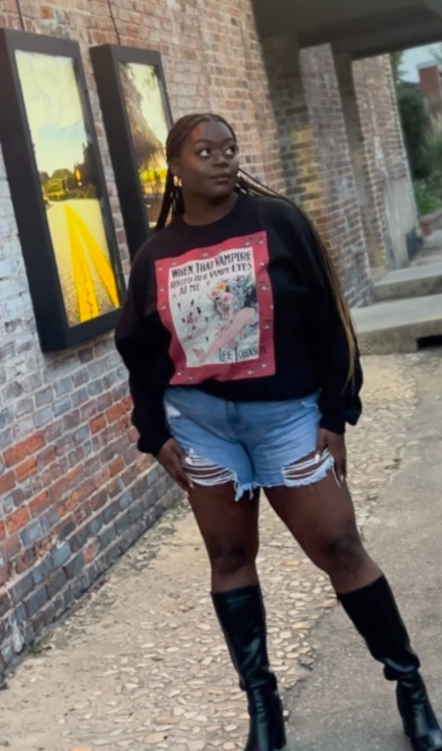 Vampy Eyes Vixen Sweatshirt *Made To Order*