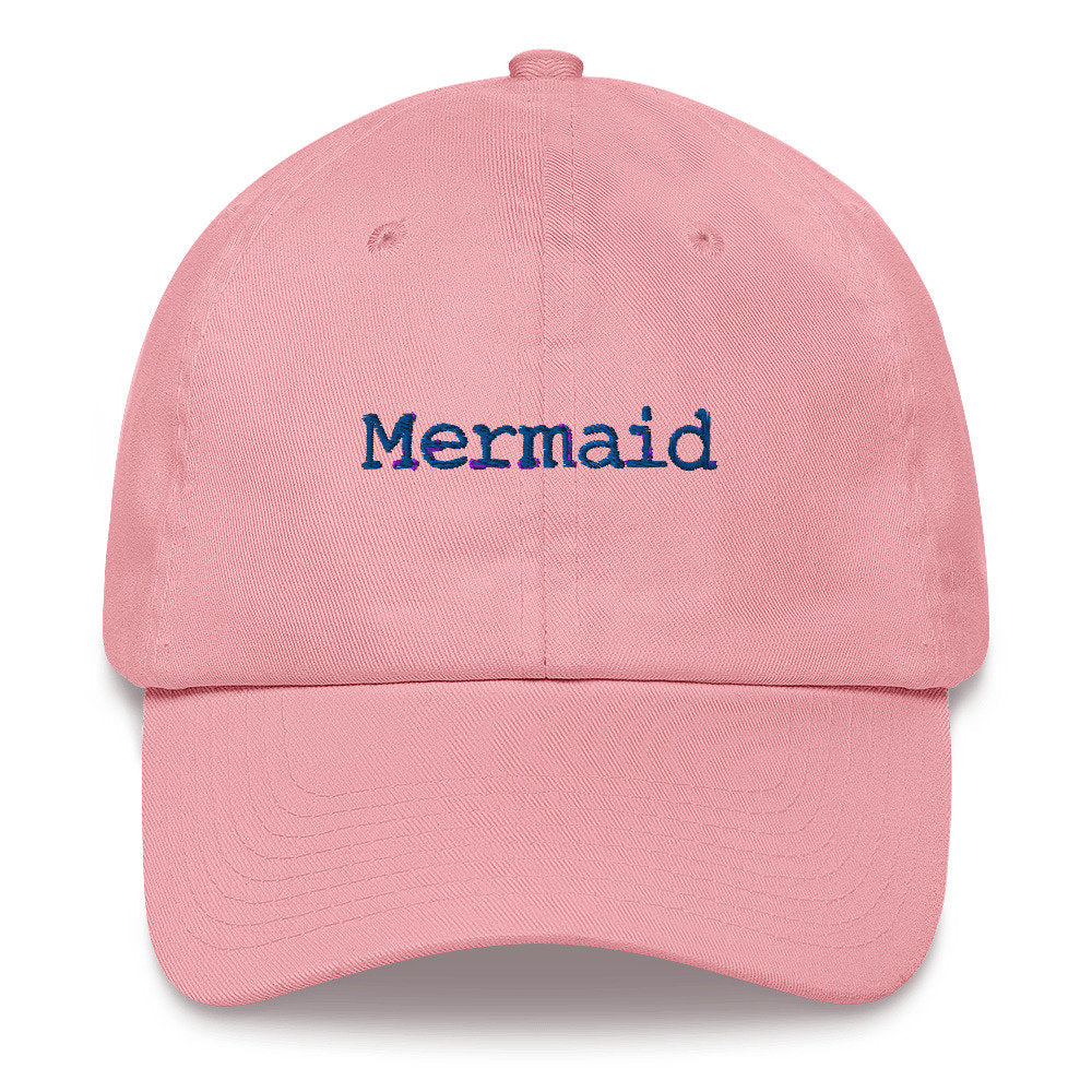 Mermaid Women&#39;s Hat | Baseball Sport Fit | Women&#39;s Summer Pink Hat | Poolside Mermaid Hat | Sporty Girl